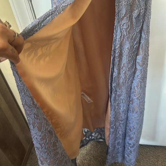 City studio blue sparkling lace gown/dress - Picture 5 of 15